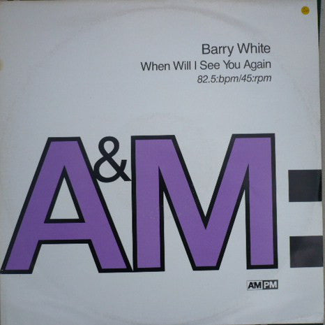 Barry White - When Will I See You Again - Used Vinyl Record 1