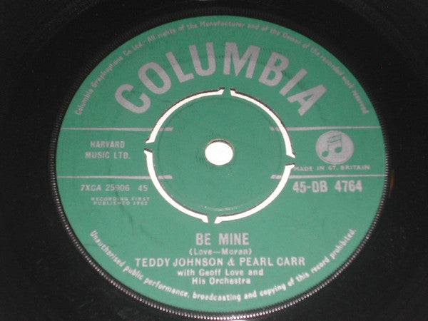 Teddy Johnson - Be Mine / I Can Give You The Starlight - Used Vinyl R