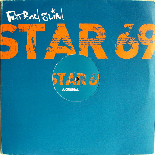 Fatboy Slim - Star 69 - Used Vinyl Record 12"