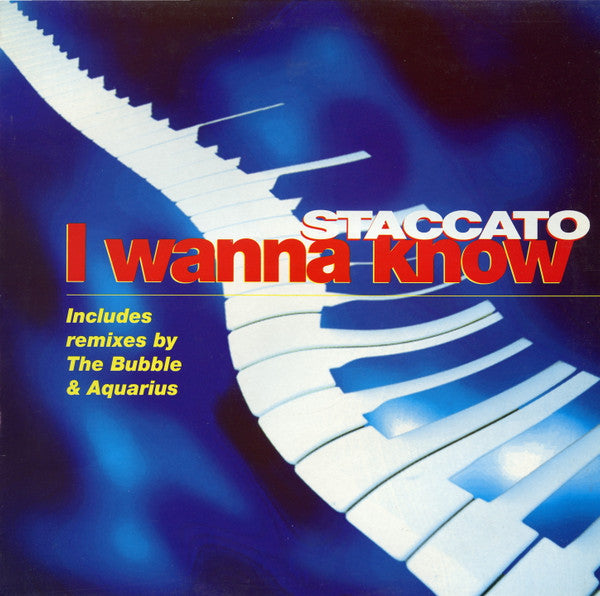 Staccato - I Wanna Know - Used Vinyl Record 12"