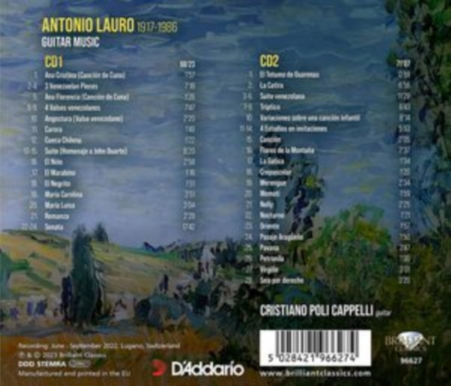 CRISTIANO POLI CAPPE - LAURO GUITAR MUSIC - CD