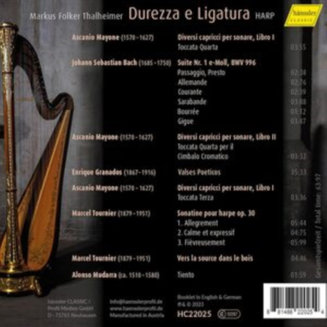 MARKUS FOLKER THALHE - DUREZZA E LIGATURA - CD
