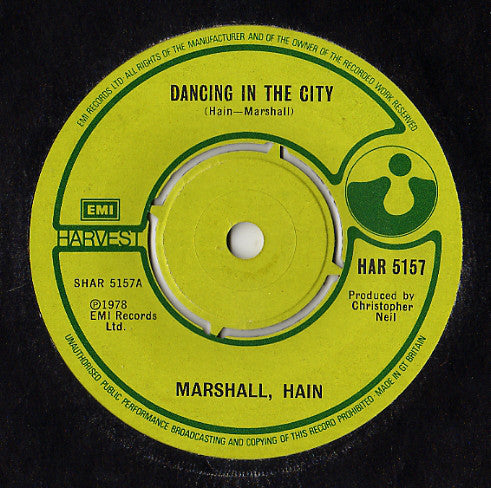 Marshall Hain - Dancing In The City - Used Vinyl Record 7"