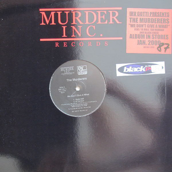 Murderers - We Don't Give A What - Used Vinyl Record 12"