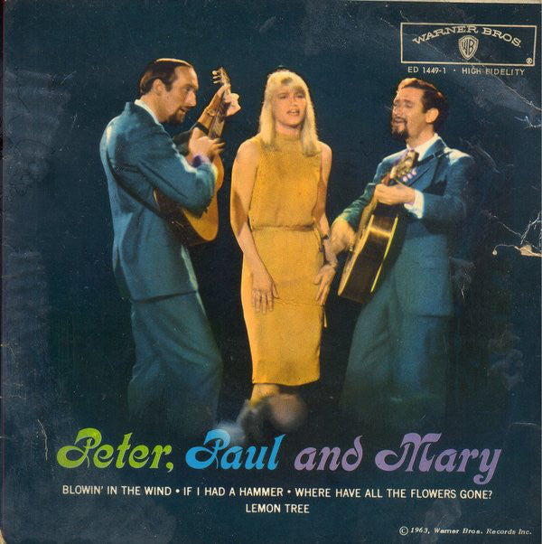 Peter - , Paul And Mary - Used Vinyl Record 7"