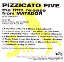 Pizzicato Five - Fifth Release From Matador (Advance CD) - U