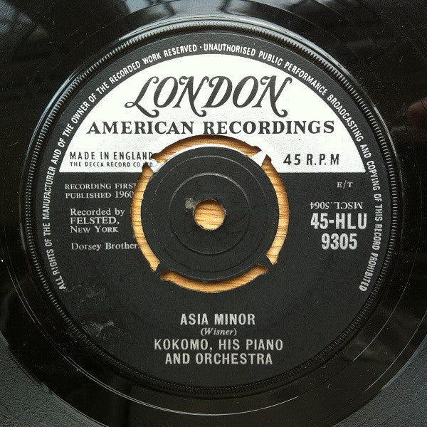 Kokomo - Asia Minor - Used Vinyl Record 7"