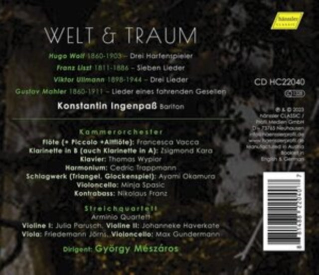 KONSTANTIN INGENPAS; - WELT & TRAUM - CD