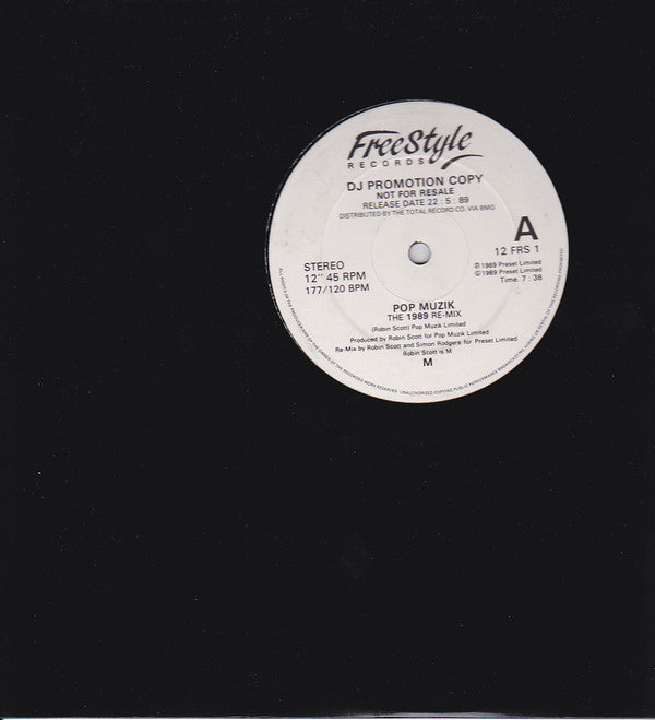 M - Pop uzik (The 1989 Re-ix) - Used Vinyl Record 12"