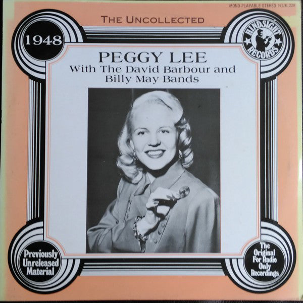 Peggy Lee - Uncollected, 1948 - Used Vinyl Record