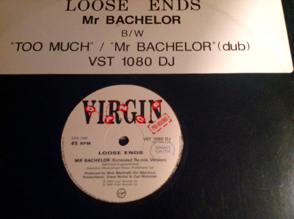 Loose Ends - Mr. Bachelor - Used Vinyl Record 12"