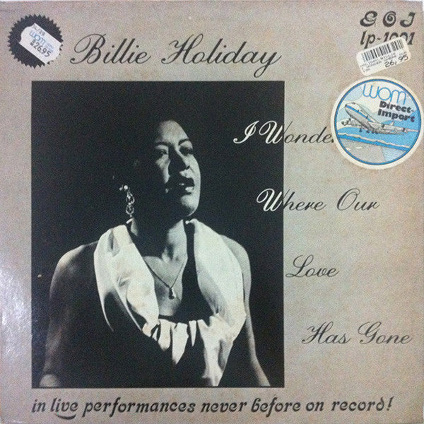 Billie Holiday - I Wonder Where Our Love Has Gone - Used Vinyl Record