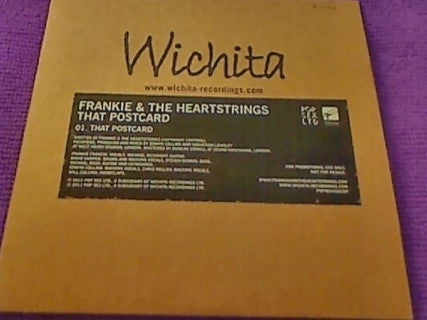 Frankie & The Hearts - That Postcard - Used CD