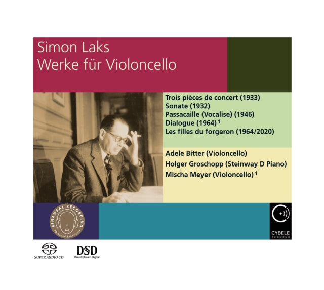 ADELE BITTER HOLGER - SIMON LAKS WORKS FOR CELLO - CD