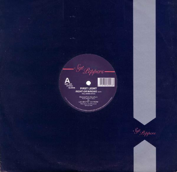 First Light - Right Or Wrong - Used Vinyl Record 7"