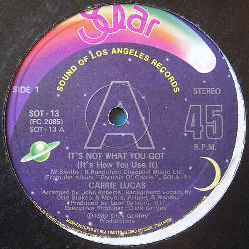 Carrie Lucas - It's Not What You Got (It's How You Use It) - Used Vin