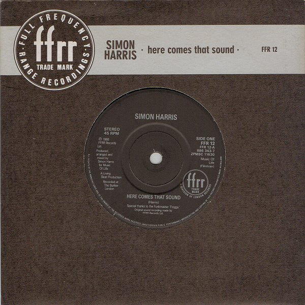 Simon Harris - Here Comes That Sound - Used Vinyl Record 7"