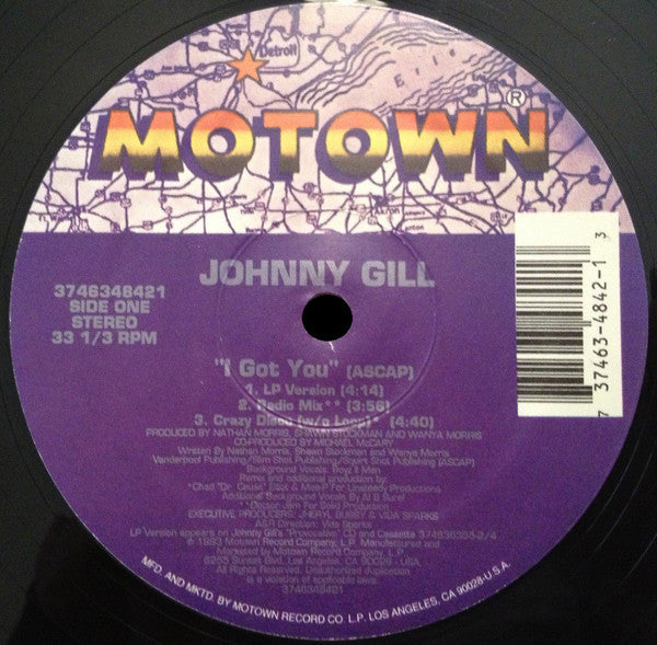 Johnny Gill - I Got You - Used Vinyl Record 12"