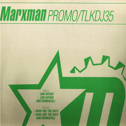 Marxman - Sad Affair / Dark Are The Days - Used Vinyl Record