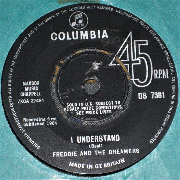 Freddie & The Dreame - I Understand - Used Vinyl Record 7"