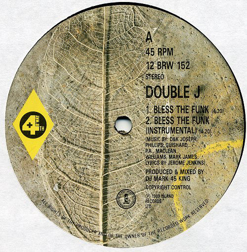 Double J - Bless The Funk - Used Vinyl Record 12"