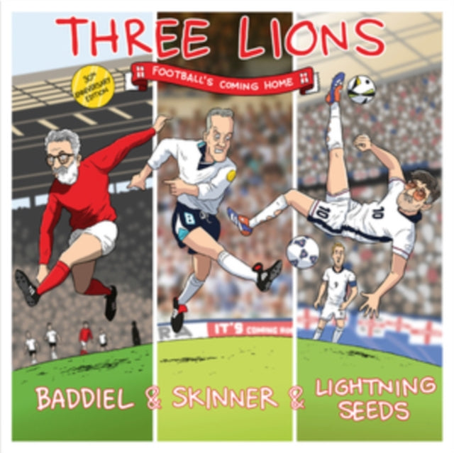 BADDIEL - THREE LIONS (REMASTERED) - Vinyl Record 7 INCH VINYL SINGLE