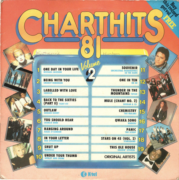 Various - Chart Hits 81 Volume 2 - Used Vinyl Record