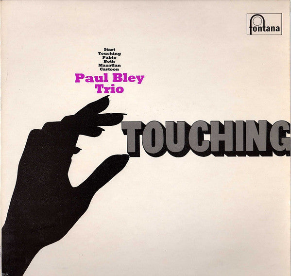 Paul Bley Trio - Touching - Used Vinyl Record