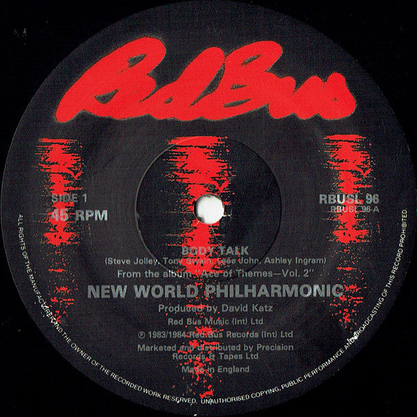 New World Philharmon - Body Talk - Used Vinyl Record 12"
