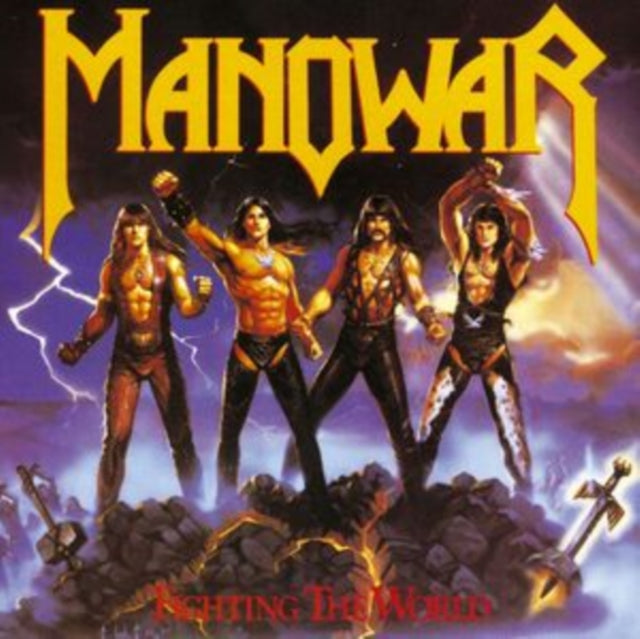 MANOWAR Limited edition Transparent Blue vinyl - Fighting the World 1 x