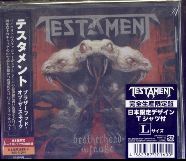 TESTAMENT - BROTHERHOOD OF SNAKE (LTD) - CD