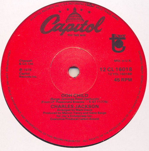 Chuck Jackson - Tonight's The Night (It's Gonna Be Alright) - Used Vi