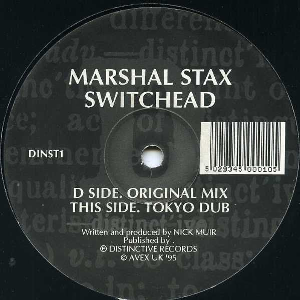 Marshal Stax - Switchead - Used Vinyl Record 12"