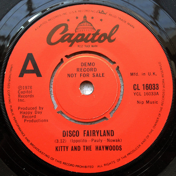 Kitty And The Haywoo - Disco Fairyland / Rock Me Baby - Used