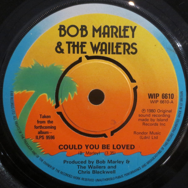 Bob Marley & The Wai - Could You Be Loved - Used Vinyl Record 7"