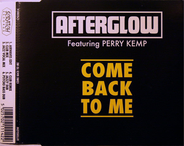 Afterglow - Come Back To Me - Used CD