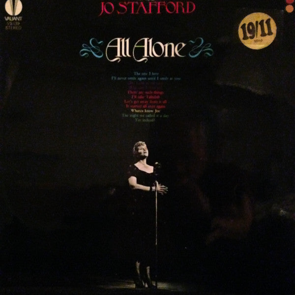 Jo Stafford - All Alone - Used Vinyl Record