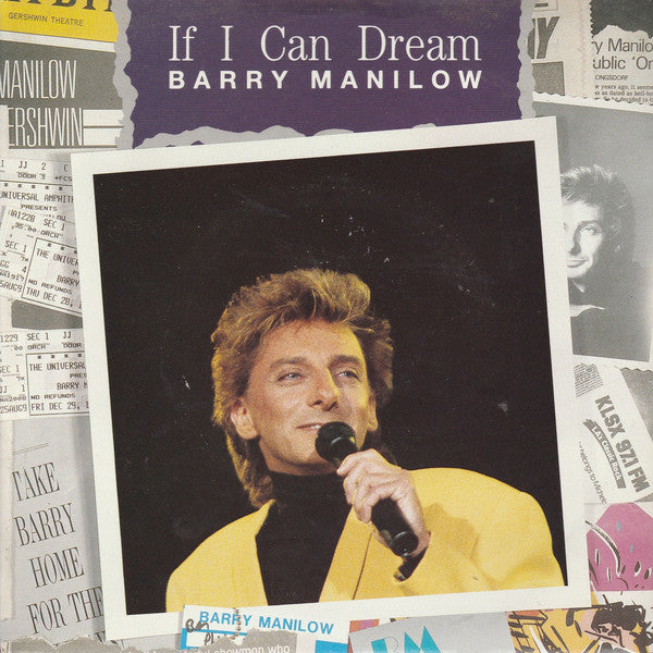 Barry Manilow - If I Can Dream - Used Vinyl Record 7"