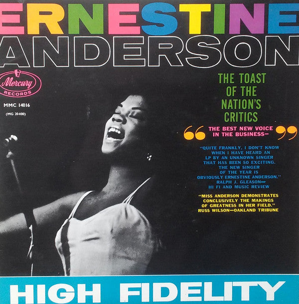 Ernestine Anderson - Toast Of The Nation's Critics - Used Vinyl Recor