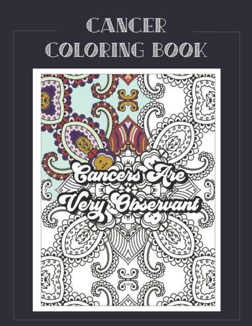 Press - Cancer Coloring Book Zodiac sign coloring book all about what