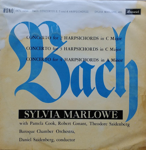Johann Sebastian Bac - Concertos For Two, Three, And Four Harpischord