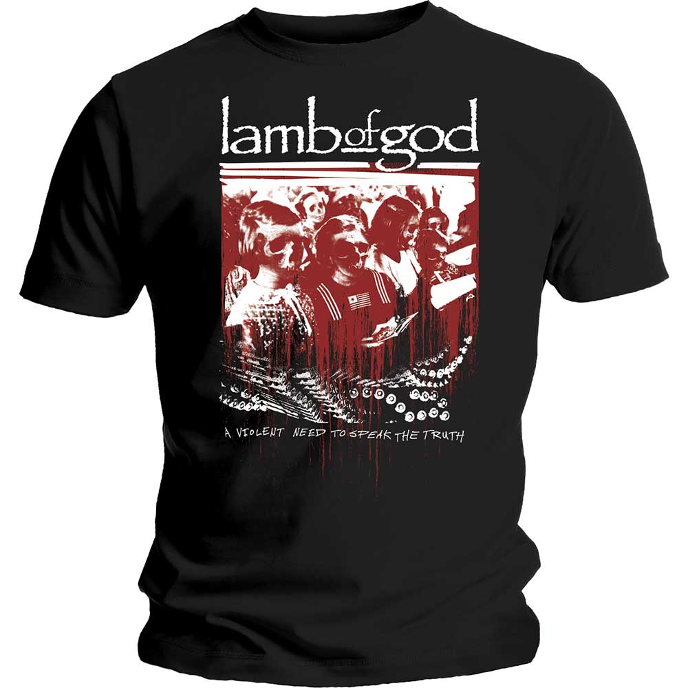 Lamb Of God - tshirt - Unisex - Short Sleeves - Enough is E - XX-Large