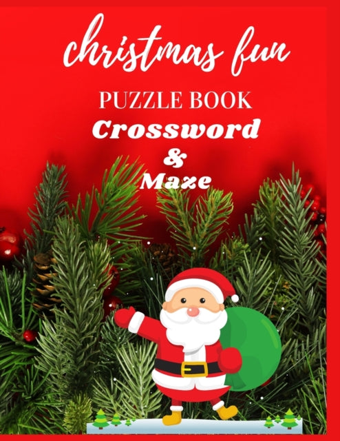 MAHATA - CHRISTMAS FUN PUZZLE BOOK CROSSWORD & MAZE ACTIVITY BOOK - N