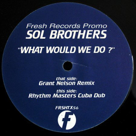 Sol Brothers - What Would We Do? - Used Vinyl Record 12"