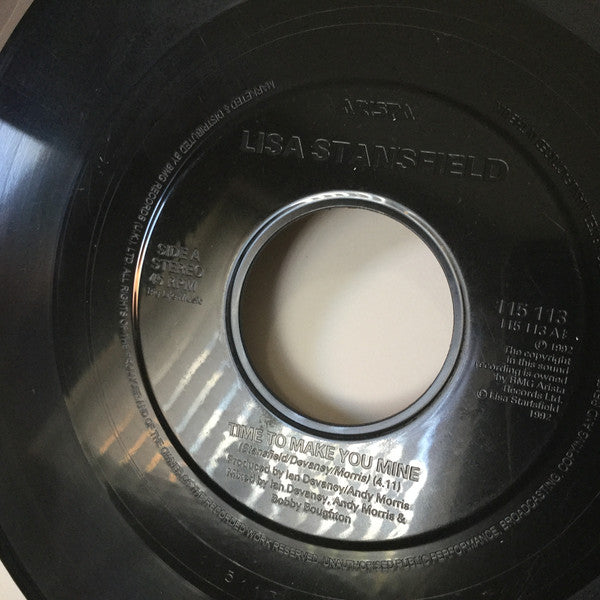 Lisa Stansfield - Time To Make You Mine - Used Vinyl Record 7"