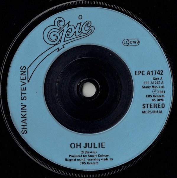 Shakin' Stevens - Oh Julie - Used Vinyl Record 7"