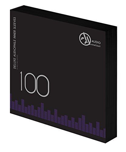 AUDIO ANATOMY - 100 BLACK LP - 12 INCH INNER SLEEVES AUDIOPHILE DELUXE