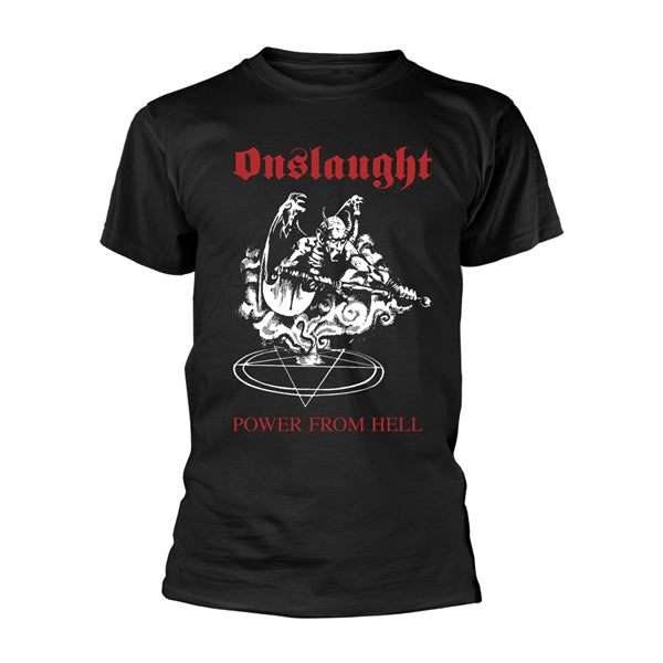 ONSLAUGHT - POWER FROM HELL - tshirt - Size S - New T Shirt