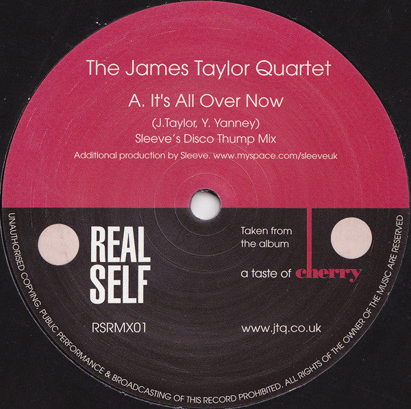 James Taylor Quartet - It's All Over Now - Vinyl Record 12"