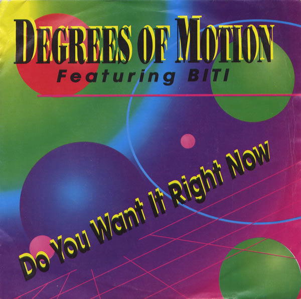 Degrees Of Motion - Do You Want It Right Now - Used Vinyl Record 7"